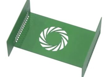 sheet metal cover green powder coating for electronics, product made in vietnam with fabrication and production of powder coating